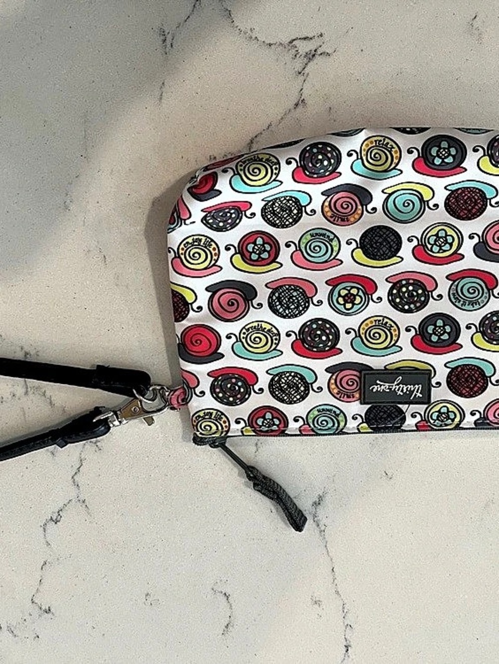 Thirty-One Patterned Wristlet Cosmetic Bag Like New